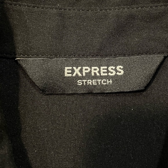 Express sleeveless button down black shirt - Picture 4 of 6